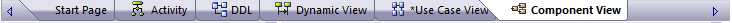 An image showing a row of diagram tabs in Sparx Systems Enterprise Architect.