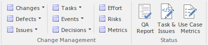 Part of the Construct ribbon in Sparx Systems Enterprise Architect.