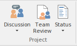 Part of the Construct ribbon in Sparx Systems Enterprise Architect.