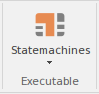 Part of the Simulate ribbon in Sparx Systems Enterprise Architect.