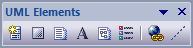 UML Elements toolbar in Sparx Systems Enterprise Architect.