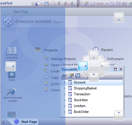 Moving a docked window to a new position.