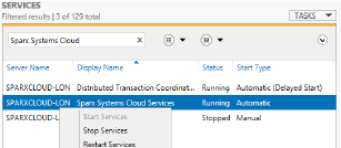 Restarting the Sparx Cloud Service Restarting the Sparx Cloud Service