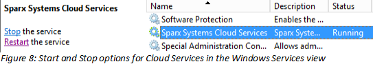 Restarting the Sparx Cloud Service Restarting the Sparx Cloud Service