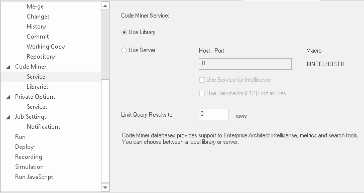 Using a code miner query library in Sparx Systems Enterprise Architect. Using a code miner query library in Sparx Systems Enterprise Architect.