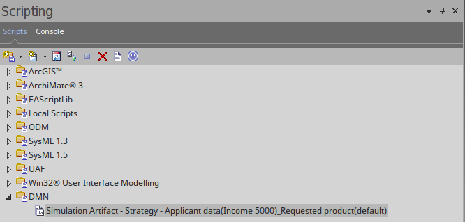 An example of expanding the view of the Invocation Hierarchy in a DMN Simulation run using Sparx Systems Enterprise Architect. An example of expanding the view of the Invocation Hierarchy in a DMN Simulation run using Sparx Systems Enterprise Architect.