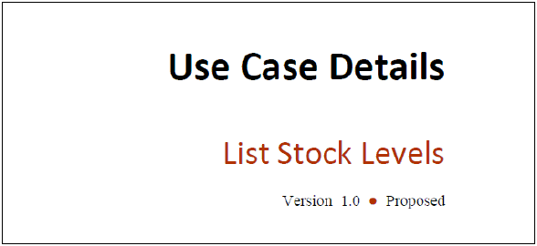 Documenting a Use Case Details report to a PDF file, in Sparx Systems Enterprise Architect. Documenting a Use Case Details report to a PDF file, in Sparx Systems Enterprise Architect.