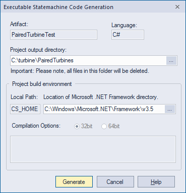 Targeting .NET in Executable Statemachine Code Generation Targeting .NET in Executable Statemachine Code Generation