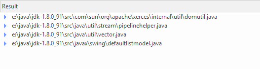 The results of running an intellisense query on Java JDK code base The results of running an intellisense query on Java JDK code base