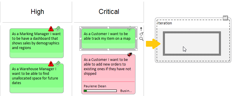 Moving an item between boards in a multi-stage workflow Kanban Diagram in Sparx Systems Enterprise Architect. Moving an item between boards in a multi-stage workflow Kanban Diagram in Sparx Systems Enterprise Architect.
