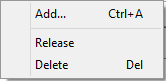 Keystore Context Menu Keys Keystore Context Menu Keys