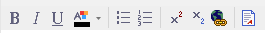 RTF notes toolbar RTF notes toolbar