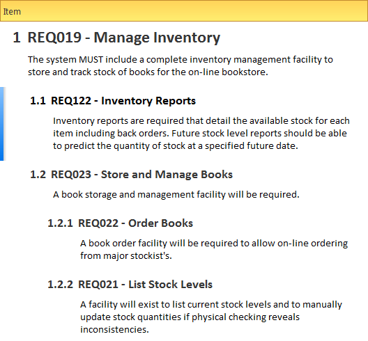 Defining requirements using the Specification Manager in Sparx Systems Enterprise Architect. Defining requirements using the Specification Manager in Sparx Systems Enterprise Architect.