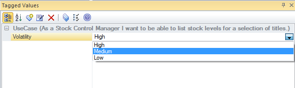 Using an enumerated tagged value in Sparx Systems Enterprise Architect. Using an enumerated tagged value in Sparx Systems Enterprise Architect.