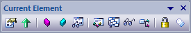 Current Element toolbar in Sparx Systems Enterprise Architect. Current Element toolbar in Sparx Systems Enterprise Architect.