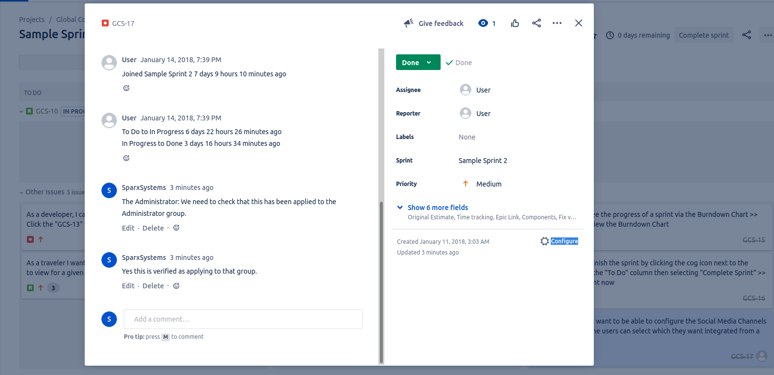 Jira Side Message Jira Side Message